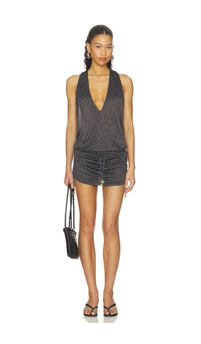 Luli Fama Cosita Buena T-back Mini Dress In Blue
