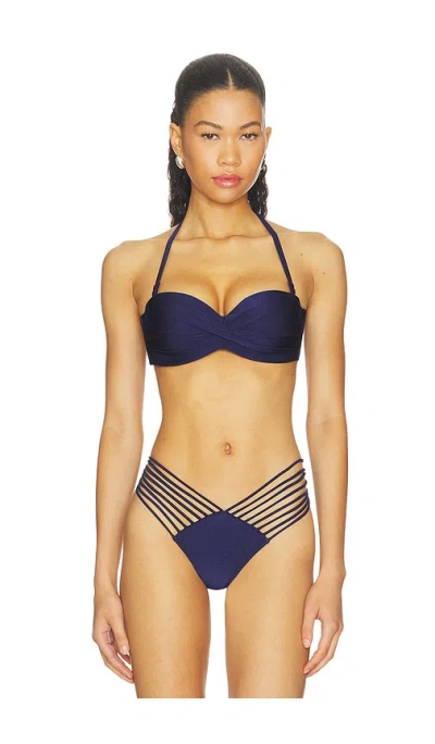 Luli Fama Cosita Buena Underwire Push Up Bra In Blue