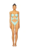 Luli Fama Cut Out One Piece Swimsuit
