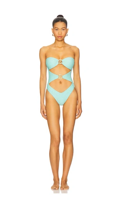 Luli Fama Cut Out One Piece Swimsuit