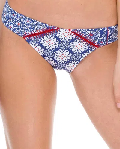 Luli Fama Full Coverage Bikini Bottom In Naughty Girl In Blue