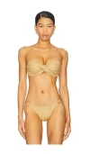 Luli Fama Golden Sunset Underwire Push Up Bikini Top