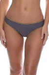 Luli Fama Grey Seamless Full Ruched Back Bottom In Multi