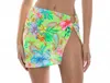 Luli Fama Hibiscus Dream Ring Cover Up Mini Skirt In Multi In Multi