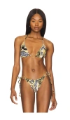 Luli Fama Ring Seamless Triangle Top In Multicolor