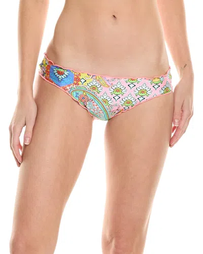 Luli Fama Ruched Back Bottom In Multi