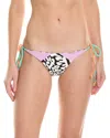 Luli Fama Ruched Tie Side Brazilian Bottom In White