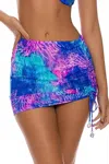 Luli Fama Scrunch Up Skirt In Multi In Multi
