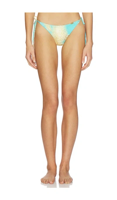 Luli Fama Seamless Wavy Ruched Back Bottoms In Multi