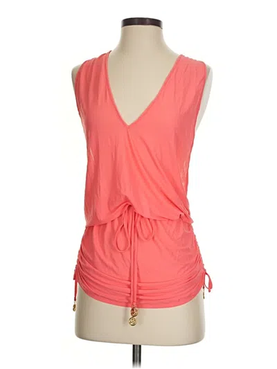 Pre-owned Luli Fama Sleeveless Blouse In Orange