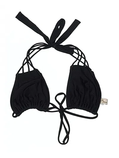 Pre-owned Luli Fama Swimsuit Top Black Swimwear