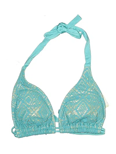 Pre-owned Luli Fama Swimsuit Top Blue Swimwear