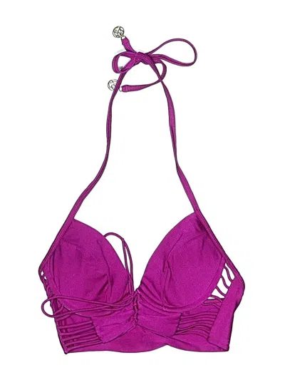 Pre-owned Luli Fama Swimsuit Top Purple Swimwear