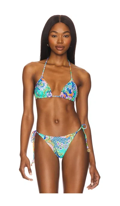 Luli Fama Triangle Top In Multicolor