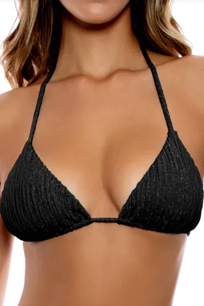 Luli Fama Vibras Seamless Triangle Top In Black