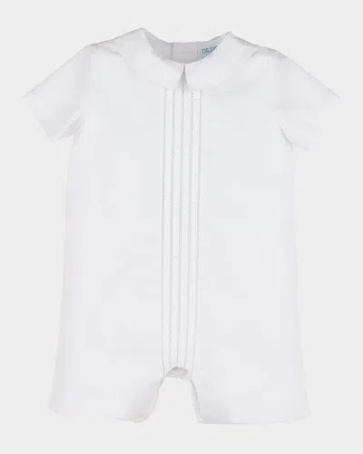Luli & Me Kids' Boy's Randall Embroidered Jon Jon In White