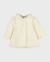 Luli & Me Girl's Cozy Faux Fur Jacket In Ivory