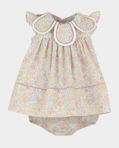 Luli & Me Kids' Girl's Floral-print Petal Dress