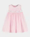 Luli & Me Girl's Smocked A-line Dress In Pink