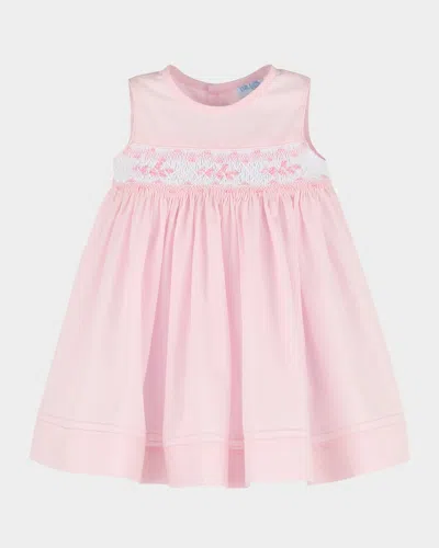 Luli & Me Kids' Girl's Smocked A-line Dress In Pink