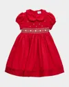 LULI & ME TIMELESS BLISS PUFF SLEEVE SMOCKED DRESS