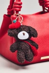 Lulla Collection Bear Bag Charm In Brown