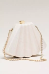 Lulla Collection Pearlized Shell Hand Bag In White