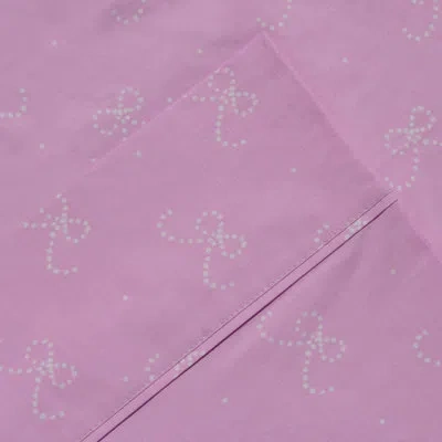 Lullaby Bedding Ballerina Printed Standard 200 Thread Count Abstract 100% Cotton Percale Pillowcase In Pink