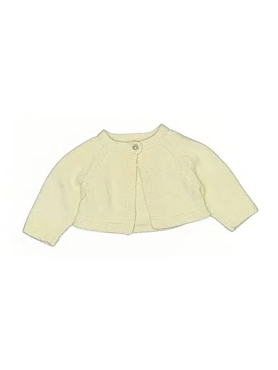 Pre-owned Lullaby Club Babies' Cardigan Sweater In Yellow