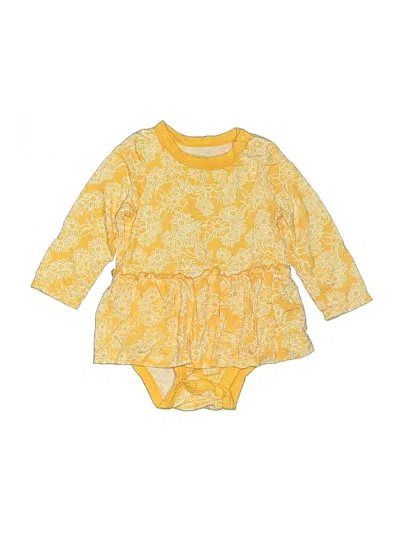 Pre-owned Lullaby Lane Babies' Long Sleeve Onesie In Yellow