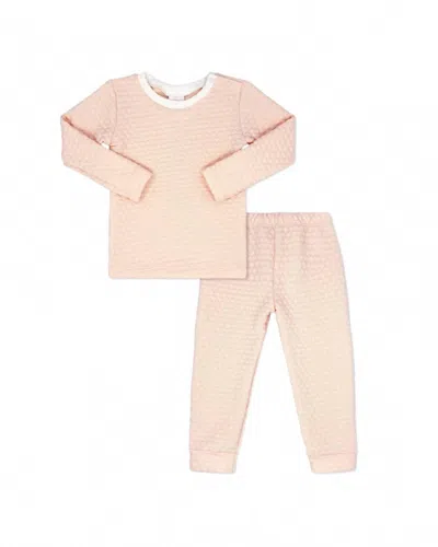 Lullaby Set Kids' Girl's Quincy Quilted Play Set In Peach/ Pink In Multi