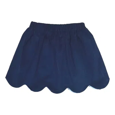 Lullaby Set Kids' Girls Susie Scallop Skirt In Navy In White