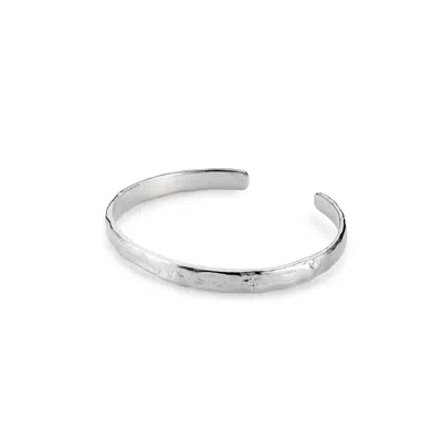 Lulu And Boo Jewellery Women's Luna Slim Solid Sterling Silver Cuff