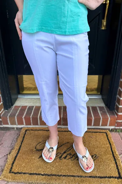 Lulu-b Bangladine Pull-on Capri Pants In Light Blue