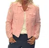 Lulu-b Beachtime Puff Sleeve Jacket In Pink In Pink