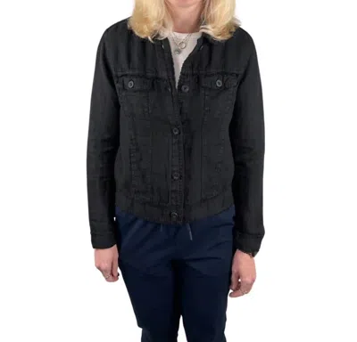 Lulu-b Linen Travel Jacket In Black