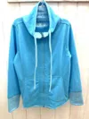 Lulu-b Reversible Front Pocket Zip Jacket In Turquoise In Blue