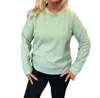 Lulu-b Scoop Neck Pullover In Sage