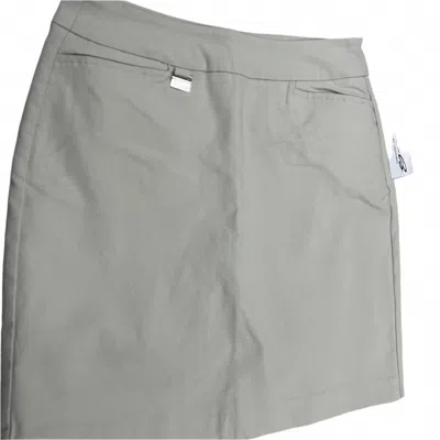 Lulu-b Women's Bengaline Mini Skort In Stone