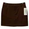 Lulu-b Women's Suede Skort In Chocolate