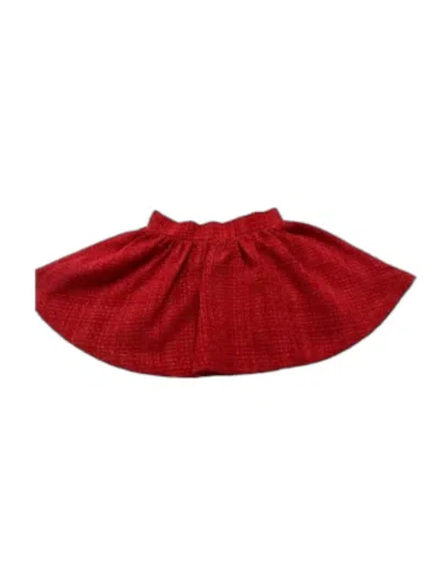 Lulu Bebe Kids' Girl's Sofie Skirt In Red Velvet