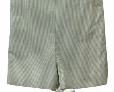 Lulu Bebe Kids' Insect Smocked Shortall In Green