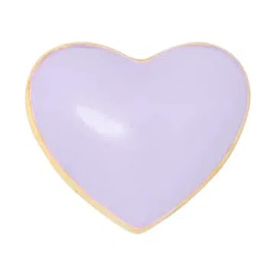 Lulu Copenhagen Lulu1024 Love U Ear Stud In Purple