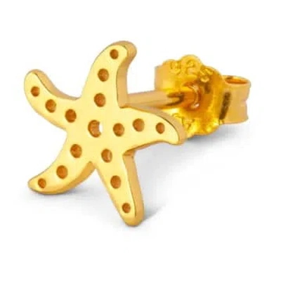 Lulu Copenhagen Lulu1385 Starfish Ear Stud In Gold Plated