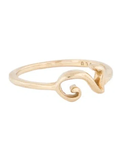 Pre-owned Lulu Frost 14k Code Number '2' Ring In Multi