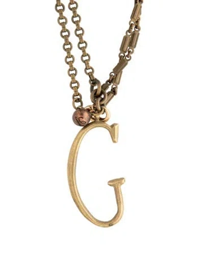 Pre-owned Lulu Frost C' Large Pendant Necklace, 34" In Multicolor