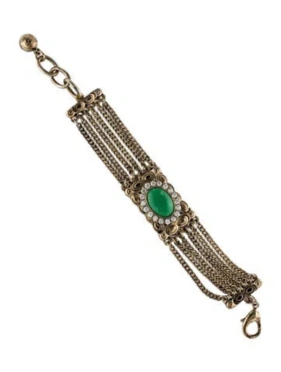 Pre-owned Lulu Frost Crystal & Resin Immortality Bracelet, 7"