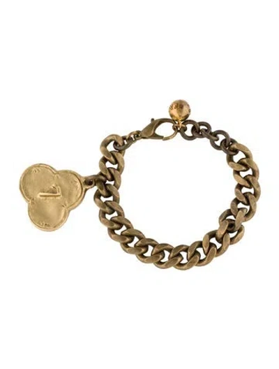 Pre-owned Lulu Frost Victorian Plaza #7 Charm Bracelet, 6.5" In Multi