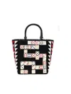 Lulu Guinness Domino Bibi Handbag In Black In Negro