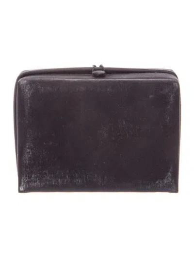 Pre-owned Lulu Guinness Leather Clutch In Black